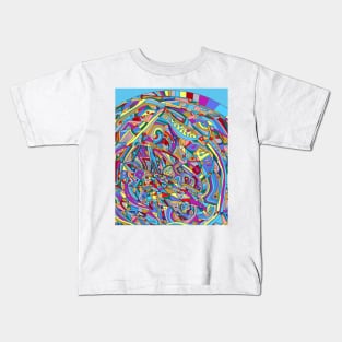 Abstract Coral Sea Kids T-Shirt